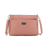 Ladies Flower Handbag Underarm Shoulder Bag Soft Leather Purse