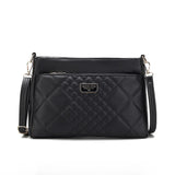 Ladies Flower Handbag Underarm Shoulder Bag Soft Leather Purse