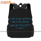 Girlfriend Playing Mullet Backpack Large Capacity