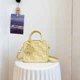 REAVEASY Vintage Shoulder Bag Small Square Crossbody Bag