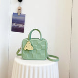 REAVEASY Vintage Shoulder Bag Small Square Crossbody Bag