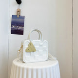 REAVEASY Vintage Shoulder Bag Small Square Crossbody Bag