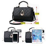 Small Shoulder Bag Plaid PU Leather Women Messenger Bags Crossbody Handbags