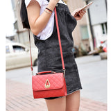 Small Shoulder Bag Plaid PU Leather Women Messenger Bags Crossbody Handbags