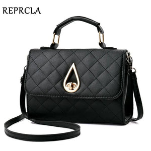 Small Shoulder Bag Plaid PU Leather Women Messenger Bags Crossbody Handbags