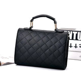 Small Shoulder Bag Plaid PU Leather Women Messenger Bags Crossbody Handbags