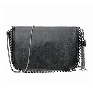 Small Shoulder Bag Crossbody Messenger with Tassel