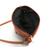 Vintage Leopard Women Bag Tassel Flap Crossbody Shoulder Bag Ladies Leather Hand