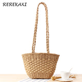Bohemian Straw Beach Bag Crossbody Tote