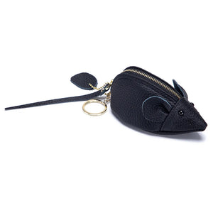 Mouse Lipstick Coin Purse Leather Mini Wallet