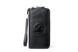 RFID Anti-theft Leather Wallet Men's Bag Vintage HandBag Clutch Carteras
