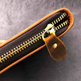RFID Blocking Leather Wallet for Men with Zipper