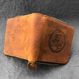 RFID Blocking Leather Wallet for Men with Zipper