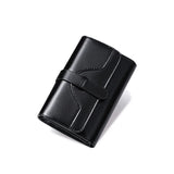 RFID Blocking Leather Women Wallet Medium Ladies Wallets and Purses