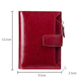 RFID Blocking Women Wallet Lady Leather Purse Coin Purse
