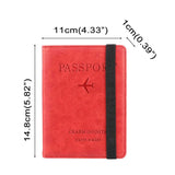 RFID Leather Passport Bag Multi-function Document Package