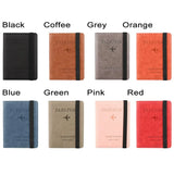 RFID Leather Passport Bag Multi-function Document Package