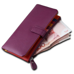 RFID Wallet Women Hasp Zipper Wallets Leather Female Purse
