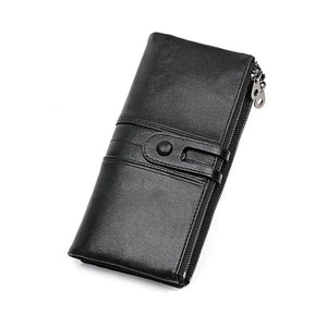 RFID Wallet Women Leather High Cow Leather Long Womens Wallets Ladies Clutch