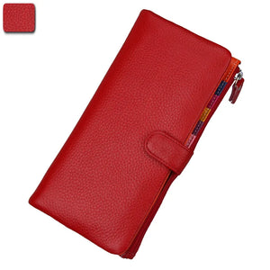 RFID Wallet Women Hasp Zipper Wallets Leather Female Purse