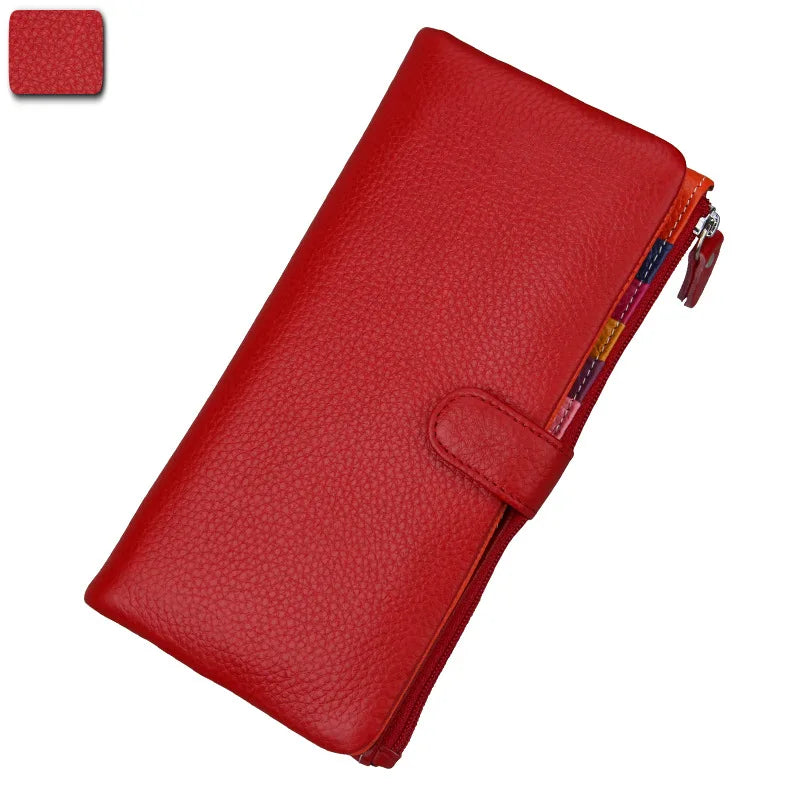 RFID Wallet Women Hasp Zipper Wallets Leather Female Purse