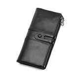 RFID Wallet Women Leather High Cow Leather Long Womens Wallets Ladies Clutch
