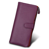 RFID Wallet Women Hasp Zipper Wallets Leather Female Purse