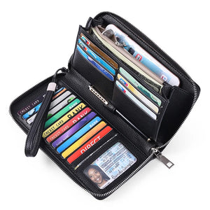 RFID Anti-Theft Women's Purse Large Capacity Card Wallet