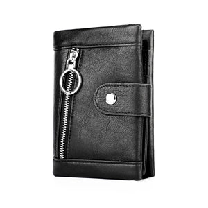 Men's RFID Leather Wallet - Anti-Theft Protection