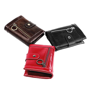 Men's RFID Leather Wallet - Anti-Theft Protection