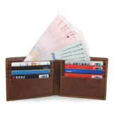 RFID Shielded Leather Short Wallet 8104