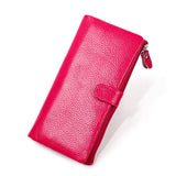 RFID Layer Cowhide Women's Wallet Leather Wallet
