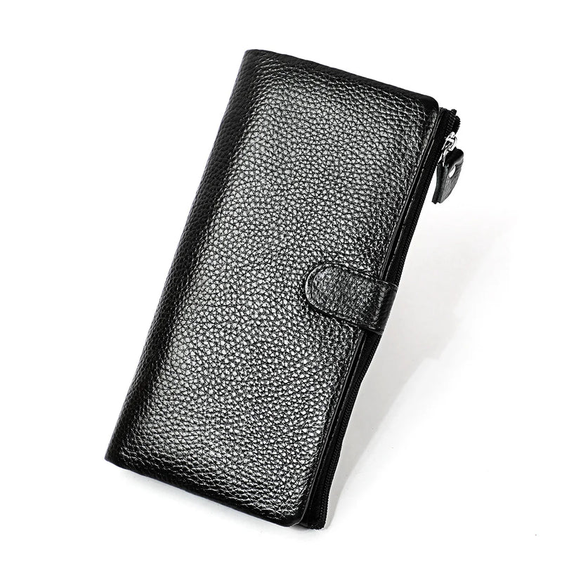 RFID Layer Cowhide Women's Wallet Leather Wallet