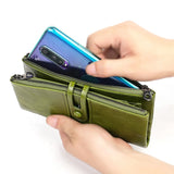 RFID Women's Leather Wallet Long Zero Wallet