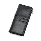RFID Women's Leather Wallet Long Zero Wallet