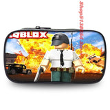 Canvas Zipper Pencil Case Large Pen Box for School Supplies