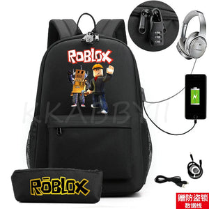 ROBLOXing Backpack for School Teen Boys & Girls 2Pcs Rucksack Set