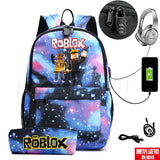 ROBLOXing Backpack for School Teen Boys & Girls 2Pcs Rucksack Set