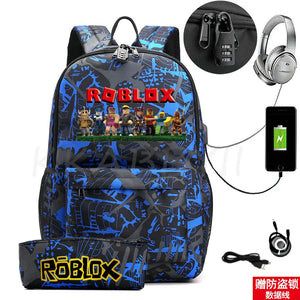 ROBLOXing Backpack for School Teen Boys & Girls 2Pcs Rucksack Set