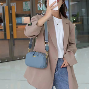 Summer Cow Leather Crossbody Bags for Women Lady Shoulder Sling Bag Small Purse