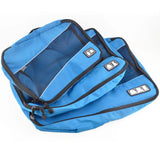 3Pcs Travel Luggage Packing Cubes Set Mesh Storage Bags Waterproof