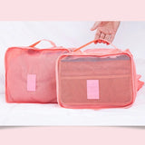6PCS Travel Mesh Bag Cube Organizer for Clothes Socks Underwear