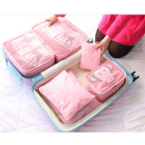 6PCS Travel Mesh Bag Cube Organizer for Clothes Socks Underwear