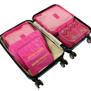 6Pcs/set Waterproof Baggage Travel Organizer Bags