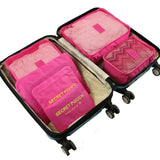 6Pcs/set Waterproof Baggage Travel Organizer Bags