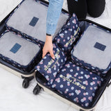 6Pcs/set Waterproof Baggage Travel Organizer Bags