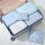 6pcs/set Waterproof Travel Organizer Bag Packing Project Clothes Bags