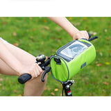 Touch Screen Cycling Phone Bag Front Bicycle Tube Handlebar Cylinder Bag