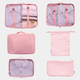 6PCS Waterproof Travel Mesh Bag Luggage Organizer Packing Cube