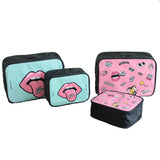 Travel Cartoon Cosmetic Bag Large Capacity Makeup Cases Portable Bathroom Storag